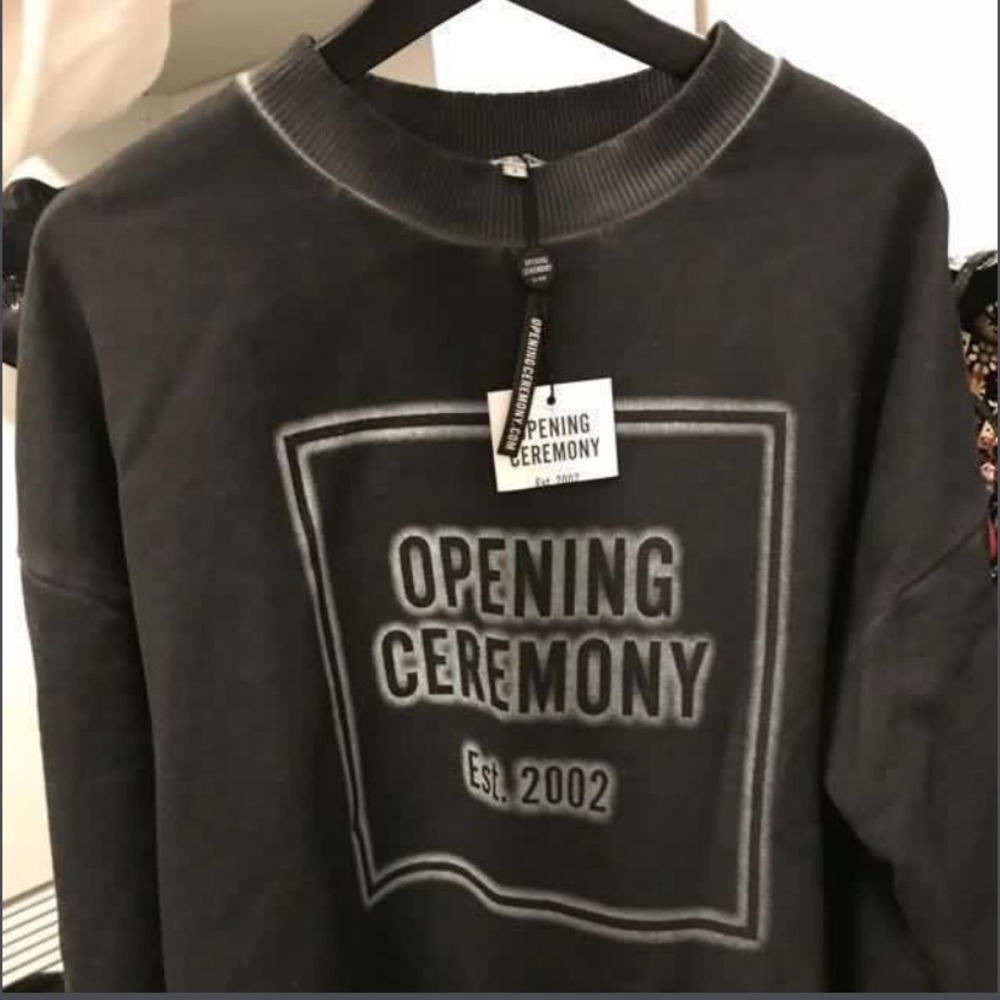 Opening Ceremony Black Crew Neck Sweater